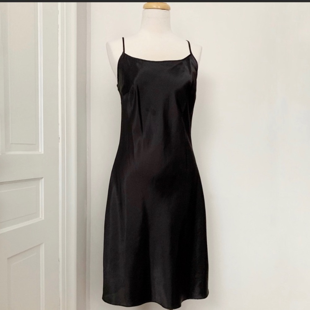Vintage Black Slip Dress